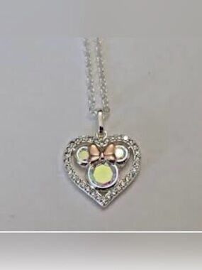 Authentic Disney Minnie Mouse Heart Necklace